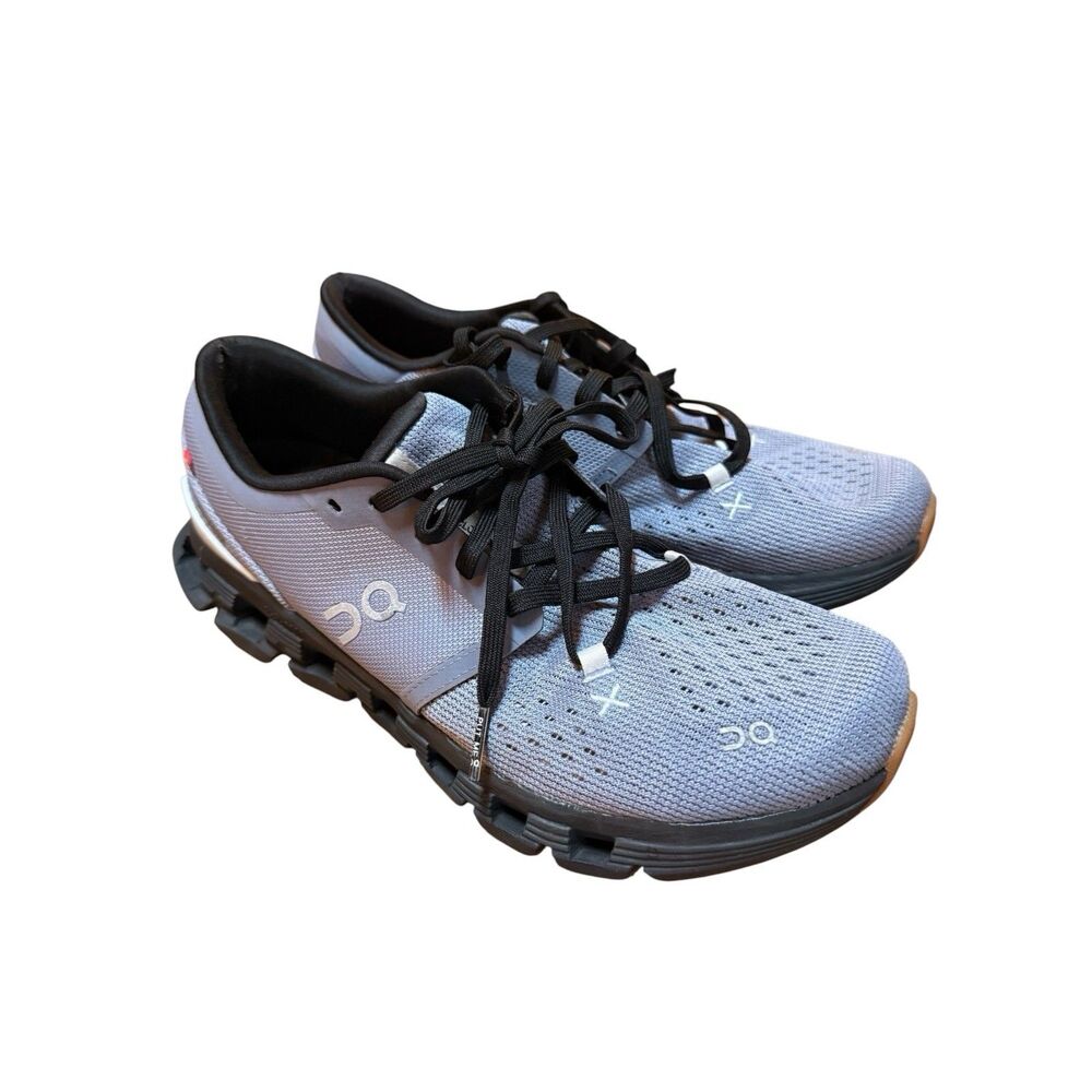 On Cloud X 4 Running Training Shoes Women's Sz 9 Black Feather CloudTec Sneaker